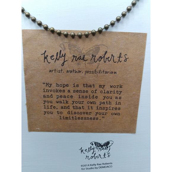 2014 Kelle Rae Roberts Embrace Change Wall Hanging Plaque 9.5 In X 7 In Wood - Picture 3 of 8